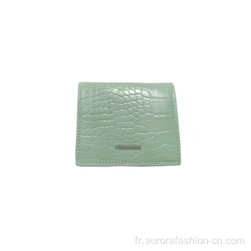 Petit portefeuille féminin vert clair